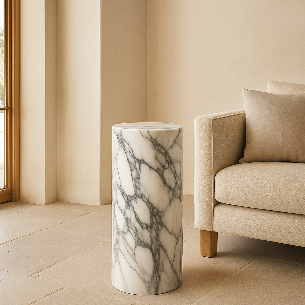 Ardea Side Table - Marble Calacatta
