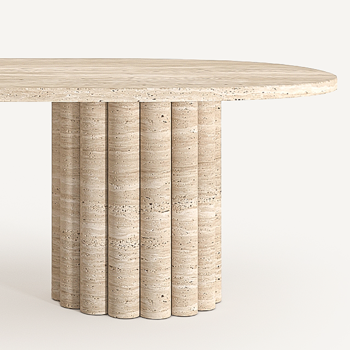 Ripple Coffee Table - Travertine