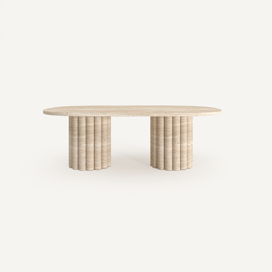 Ripple Coffee Table - Travertine