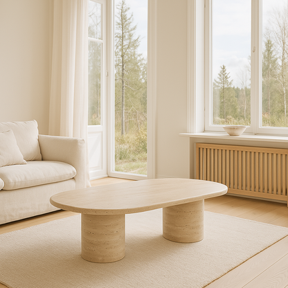 Timeless Ovale Coffee Table - Travertine