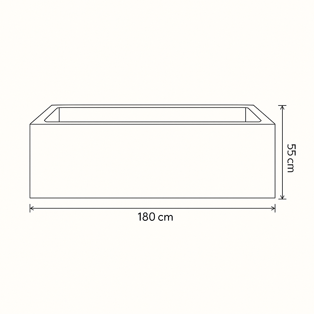 Forma Bloc Bathtub - Travertine