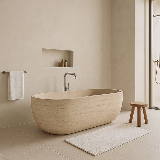 Lunaro Bathtub - Travertine