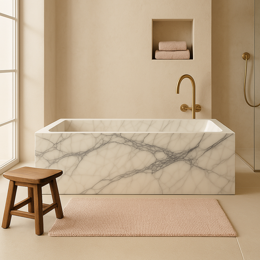 Forma Bloc Bathtub - Marble Calacatta