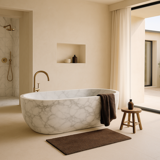 Lunaro Bathtub - Marble Calacatta