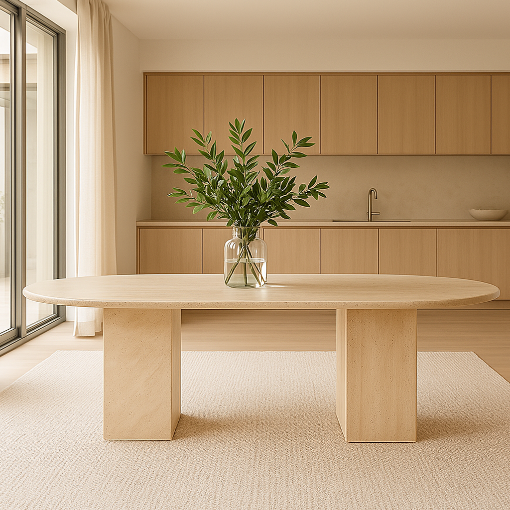 Terra Forma Dining Table - Travertine