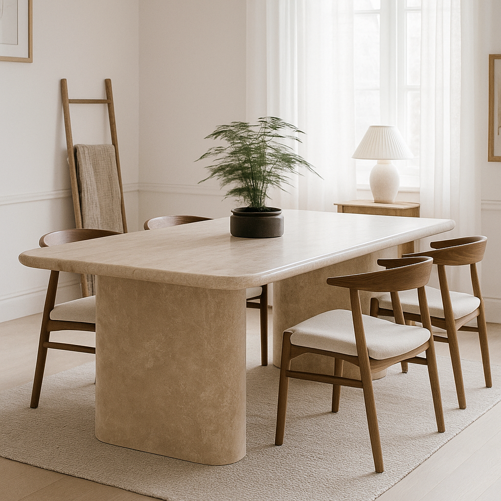 Cavo Dining Table - Travertine