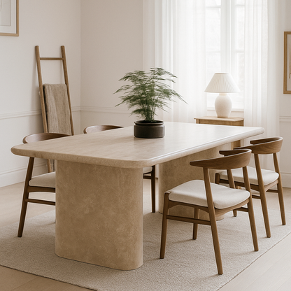 Cavo Dining Table - Travertine