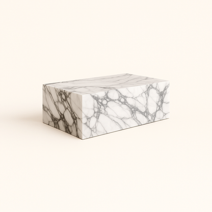 Block Coffee Table - Marble Calacatta