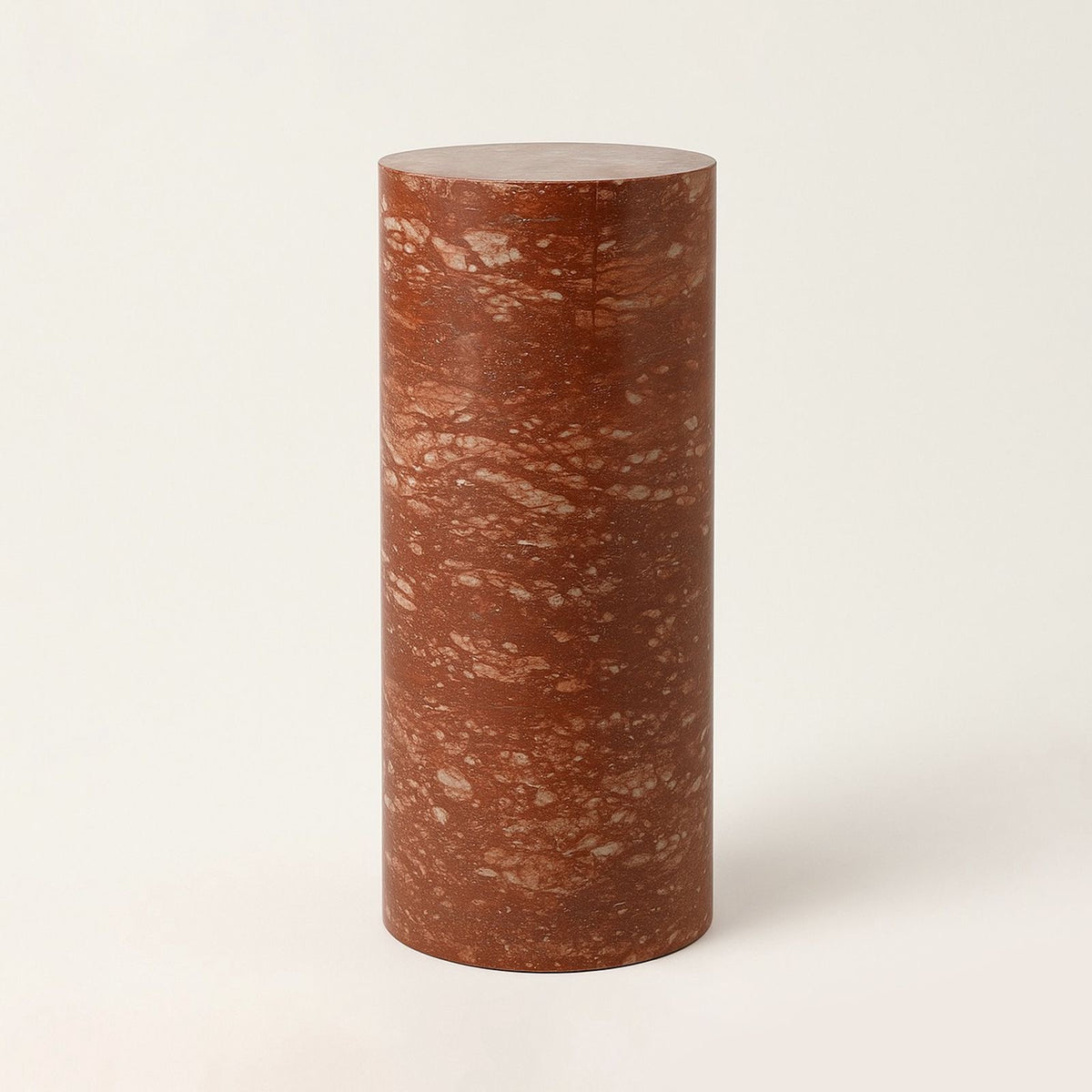 Ardea Side Table - Red Travertine