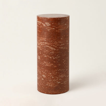 Ardea Side Table - Red Travertine