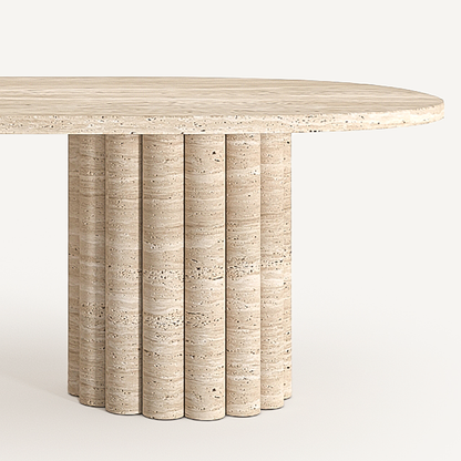 Ripple Coffee Table - Travertine