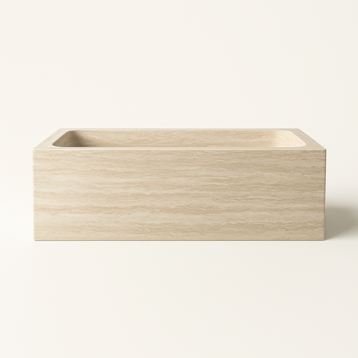 Forma Bloc Bathtub - Travertine